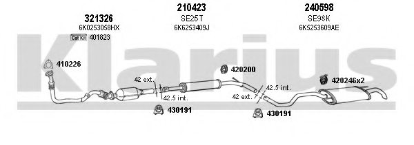KLARIUS 790366E Exhaust System